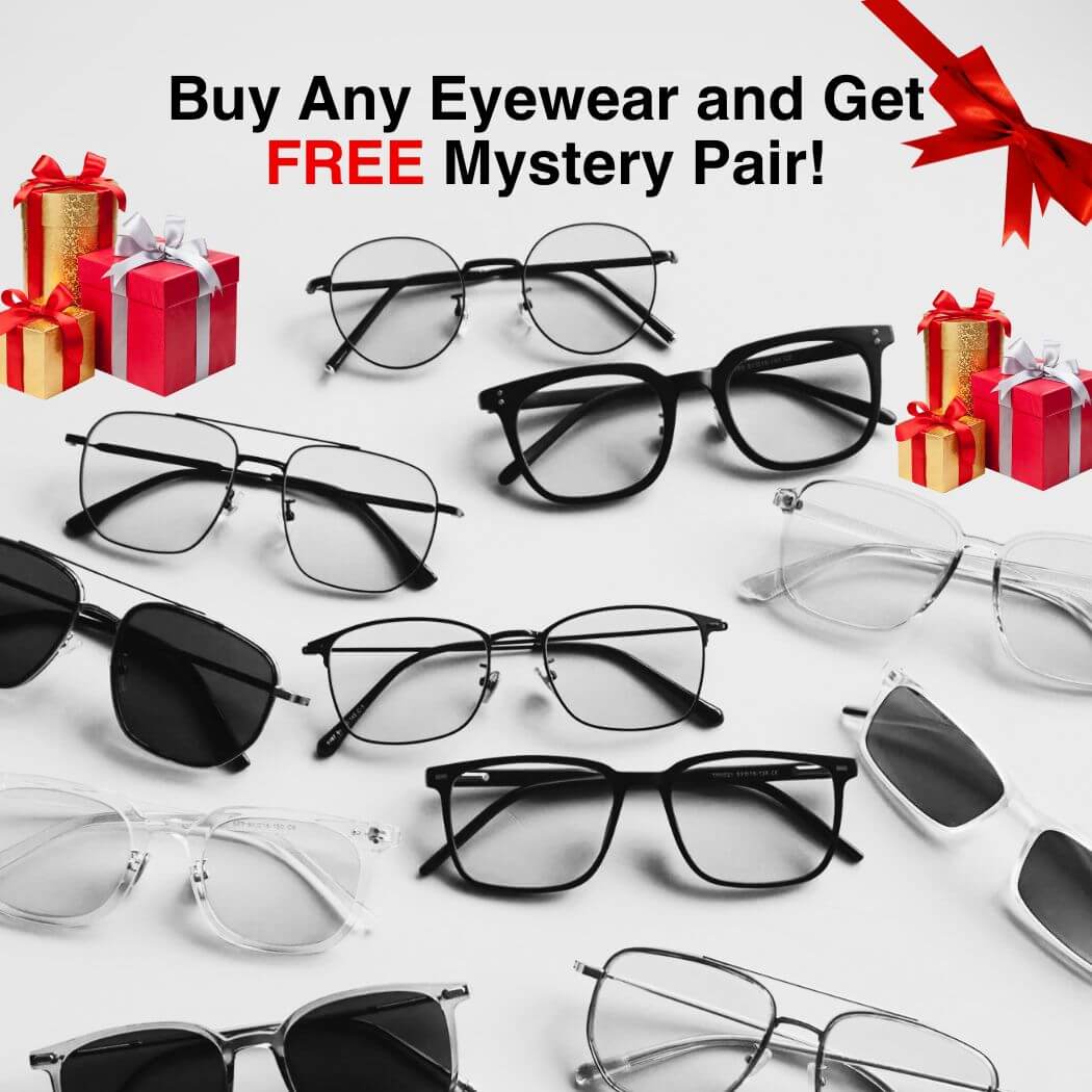Buy any eyewear and get a free mystery pair